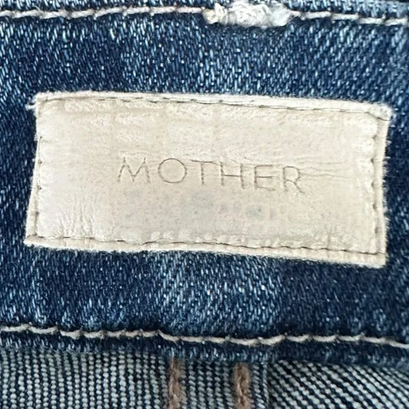 Mother Jeans The Looker Dark Wash Mid-rise Skinny Jean Blue Size 28 - Picture 4 of 10